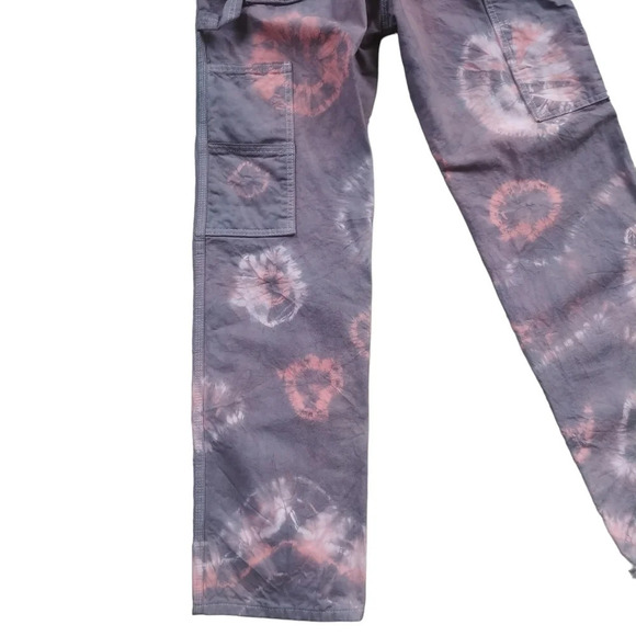 Dickie's Painter's Pants Altered with Beach Treatment Gray Pink White 29 - Picture 5 of 10